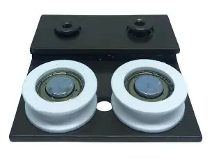 Carrinho para porta de correr com roldanas